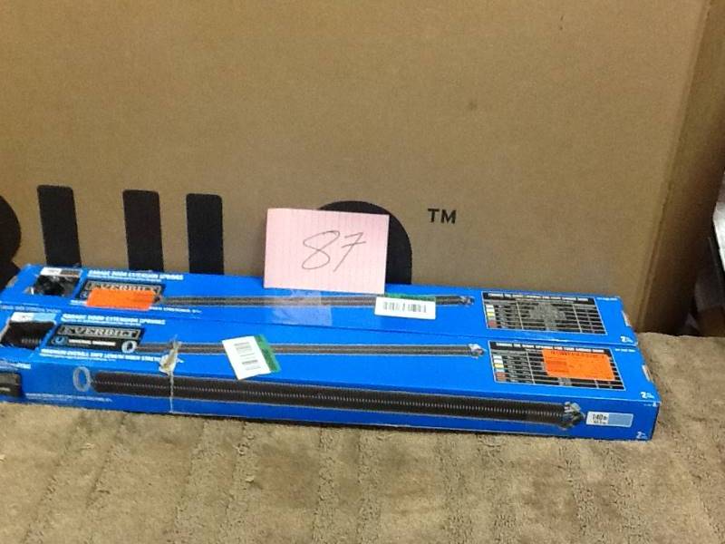 lot 87 image: Set of 2 Everbilt 140 LB extension Springs