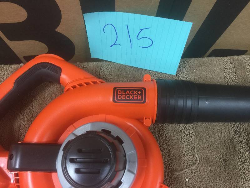 lot 215 image: BLACKDECKER  120 MPH 120 CFM 20-Volt Lithium-Ion Cordless Sweeper Tool Only