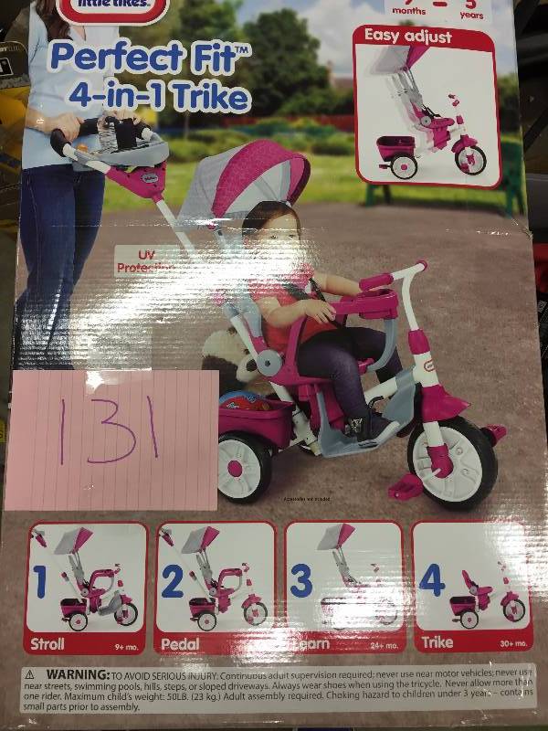 lot 131 image: Little Tikes Perfect Fit 4 in 1 Trike