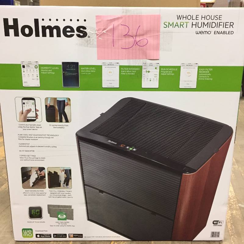 lot 136 image: Holmes Wifi-Enabled WeMo Whole Home Humidifier New