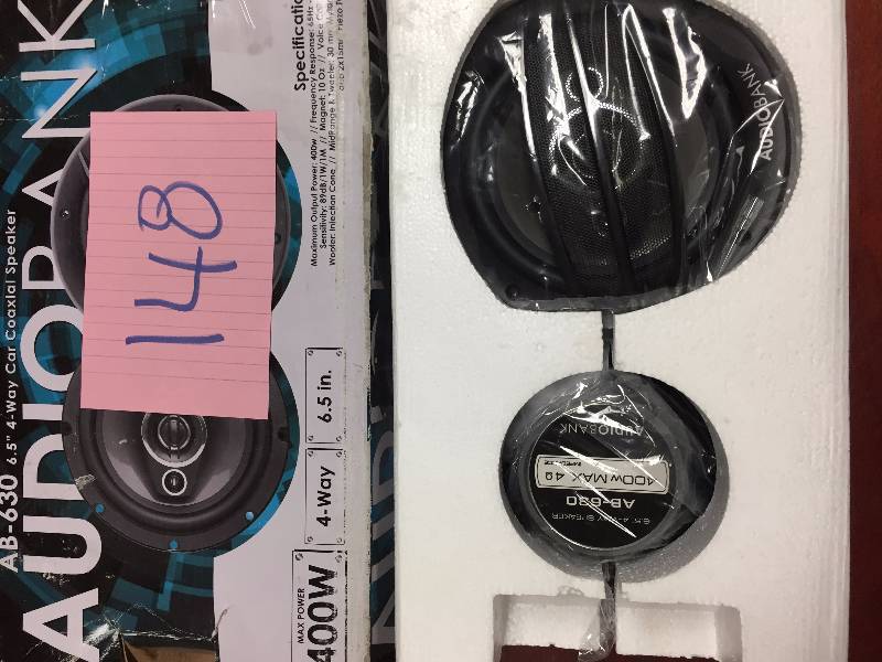 lot 148 image: Audio Bank AB-630 4 way Car coaxial spreaker  not used