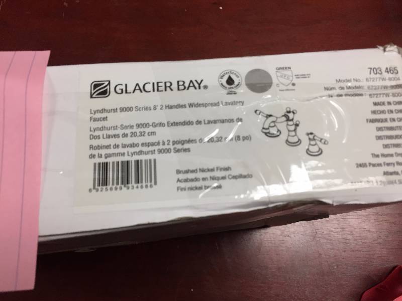 lot 154 image: Glacier Bay two  handle lavarotory faucet