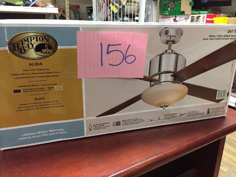 lot 156 image: Hampton Bay Alida indoor 52 in Fan