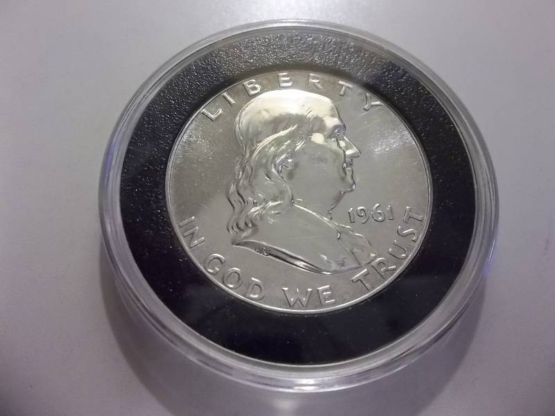lot 77 image: 1961  Franklin Half Dollar  Proof With Full Bell