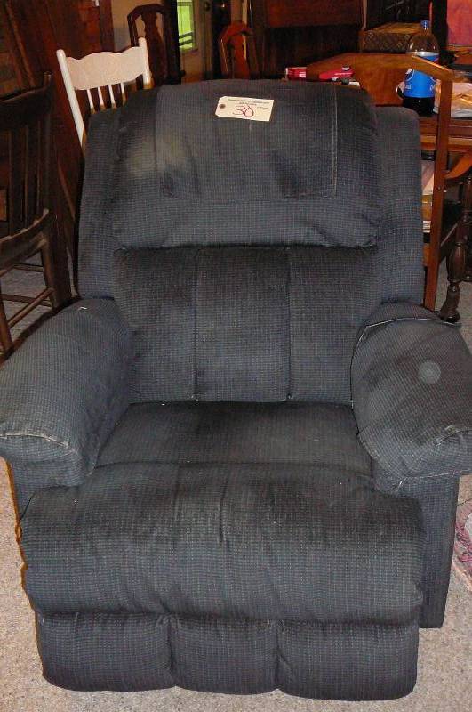 lot 30 image: Cloth Lazybory Recliner