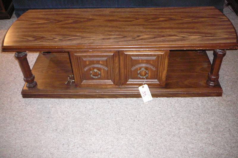 lot 33 image: Wooden coffee table