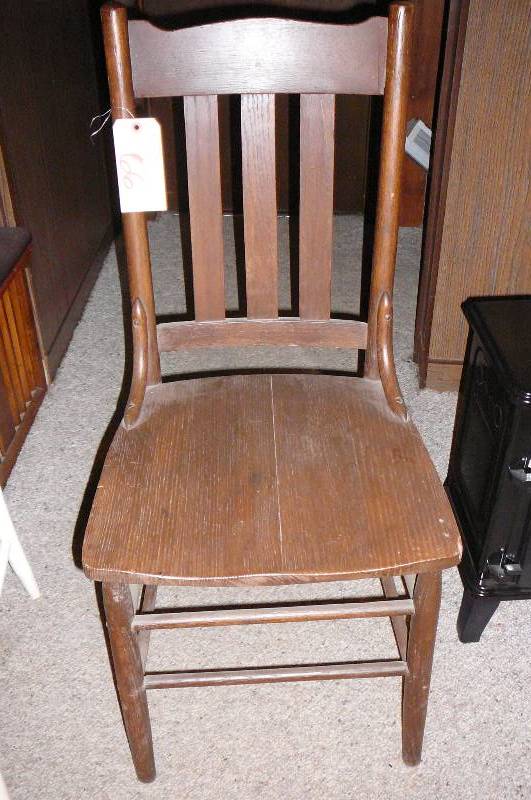 lot 66 image: Vintage wooden chair