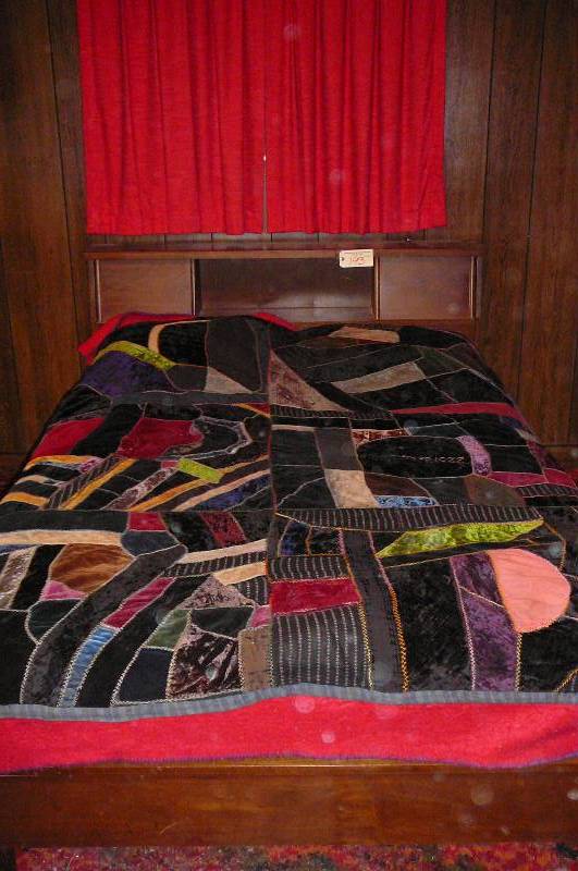 lot 193 image: Bed, Frame, Quilt is dated March 29, 1922