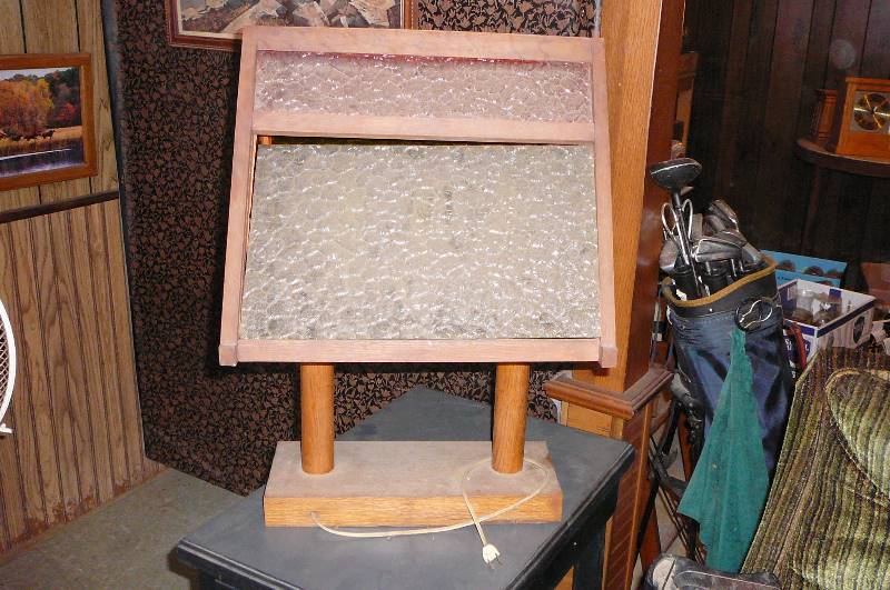 lot 220 image: wooden lamp dcor