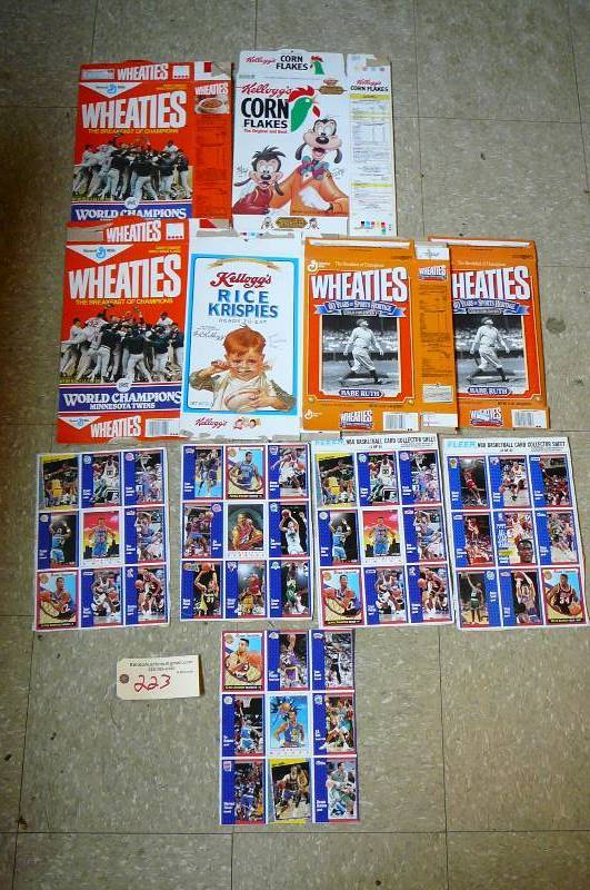 lot 223 image: Lot of Cereal Boxes