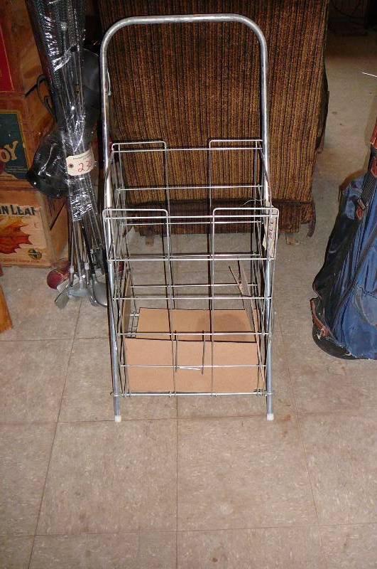 lot 229 image: Metal Two Wheel Shopping Cart