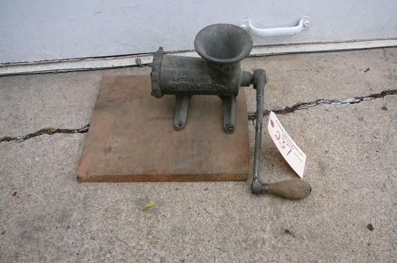 lot 237 image: Enterprise  Tinned  Meat Grinder #12