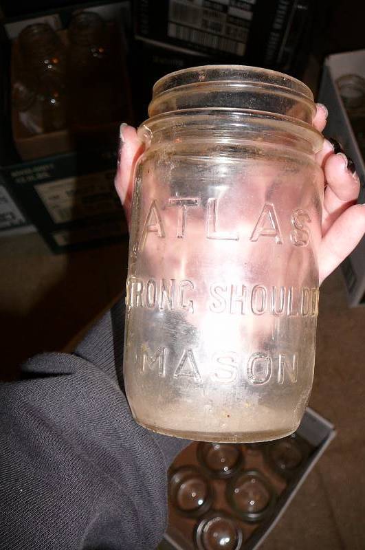 lot 242 image: Atlas Canning Jars