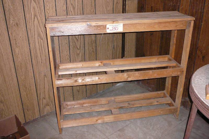 lot 250 image: Wooden Shelf