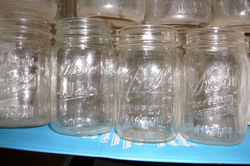lot 247 image: Canning jars Kerr & Ball