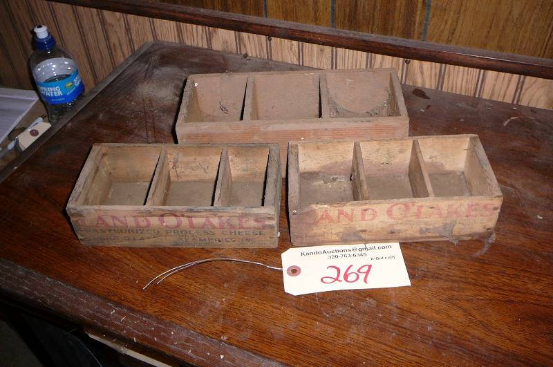 lot 269 image: Vintage Cheese Boxes