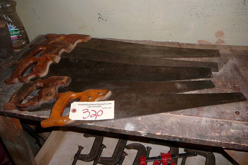 lot 320 image: Hand Saws