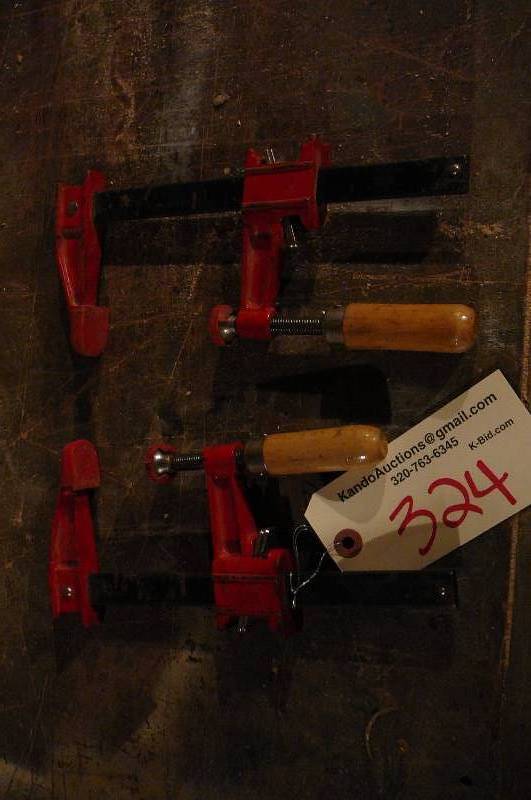 lot 324 image: Adjustable Clamps