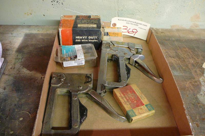 lot 369 image: staplers & staples
