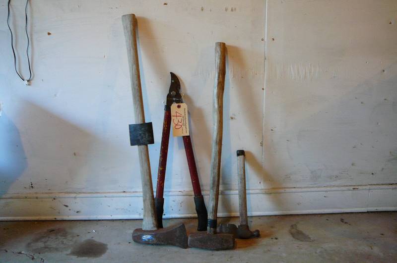 lot 430 image: pruner maul splitting wedge axe