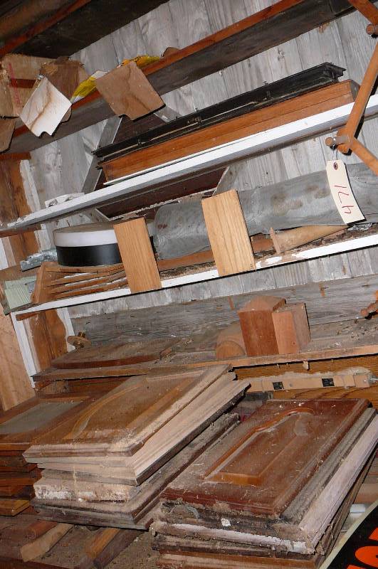 lot 471 image: lot of misc. wood & cabinet doors