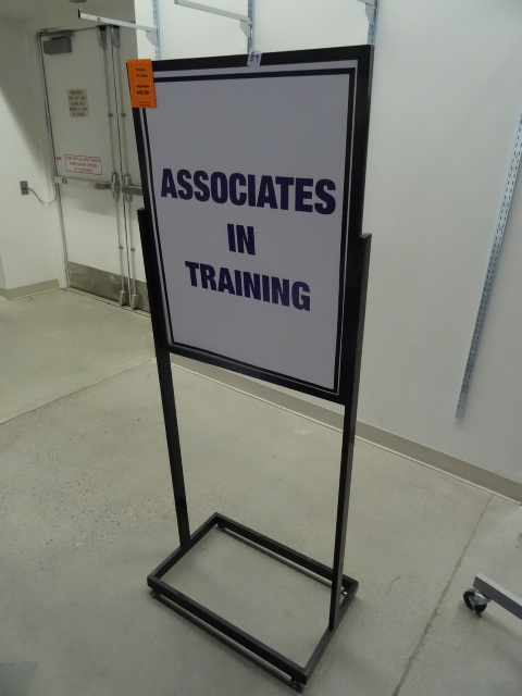 lot 89 image: Metal Retail Floor Sign 24 X 62