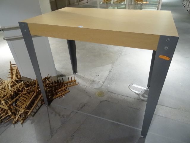 lot 98 image: Metal Framed Retail Table