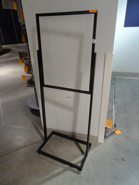 lot 131 image: Metal Framed Sign Holder 24 X 62
