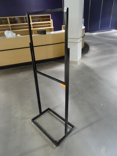 lot 132 image: Metal Framed Sign Holder 24 X 62