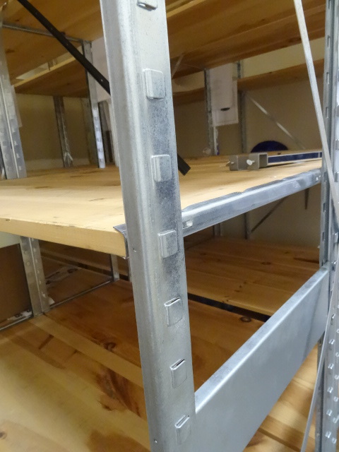 lot 136 image: Metal Framed Shelving Unit