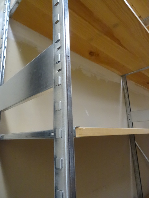 lot 137 image: Metal Framed Shelving Unit