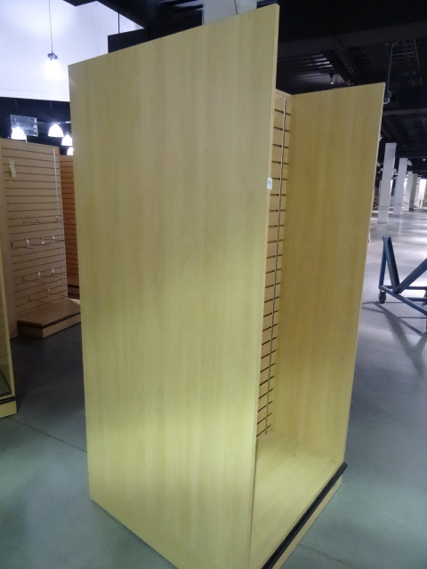 lot 198 image: Double Sided Slat Wall Retail Display