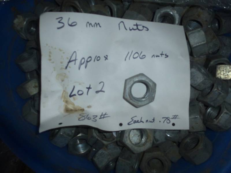 36 Millimeter Nuts Lot# 2