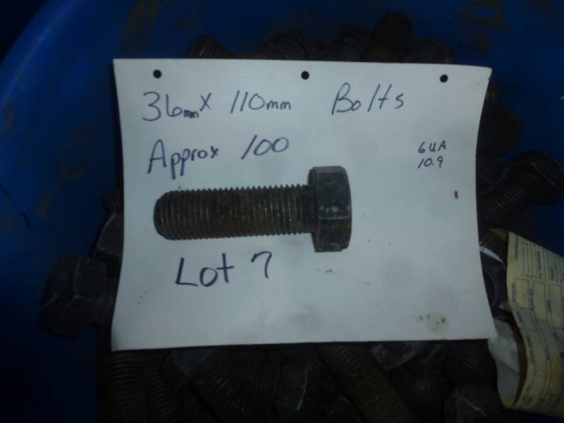 36 x 110 Millimeter Bolts Lot# 7