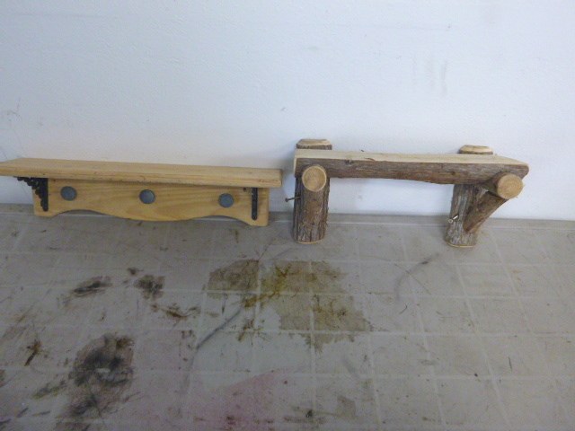 lot 140 image: 2 Small Wall Shelves