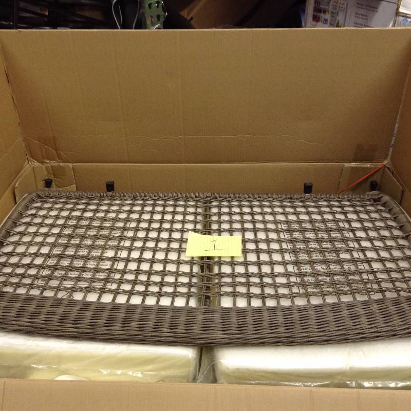 Hampton Bay Spring Haven Patio LoveSeat  Grey Bare never used