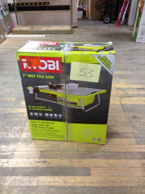 Ryobi 7 Wet Tile Saw not used