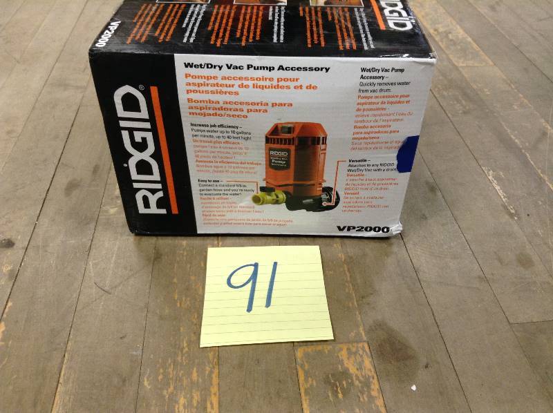 Ridgid VP2000 WetDry Vac Pump Accesory