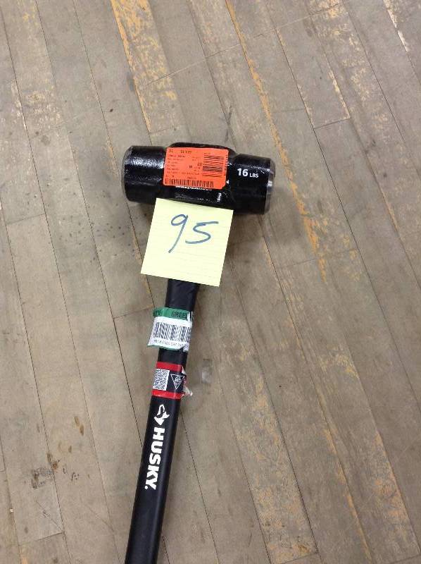 Husky 16 lb. Sledge Hammer with 34 in. Fiberglass Handle