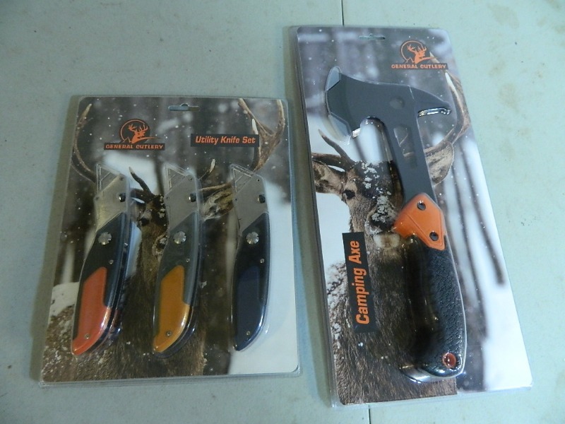 New Camping Axe and Utility Knife Set