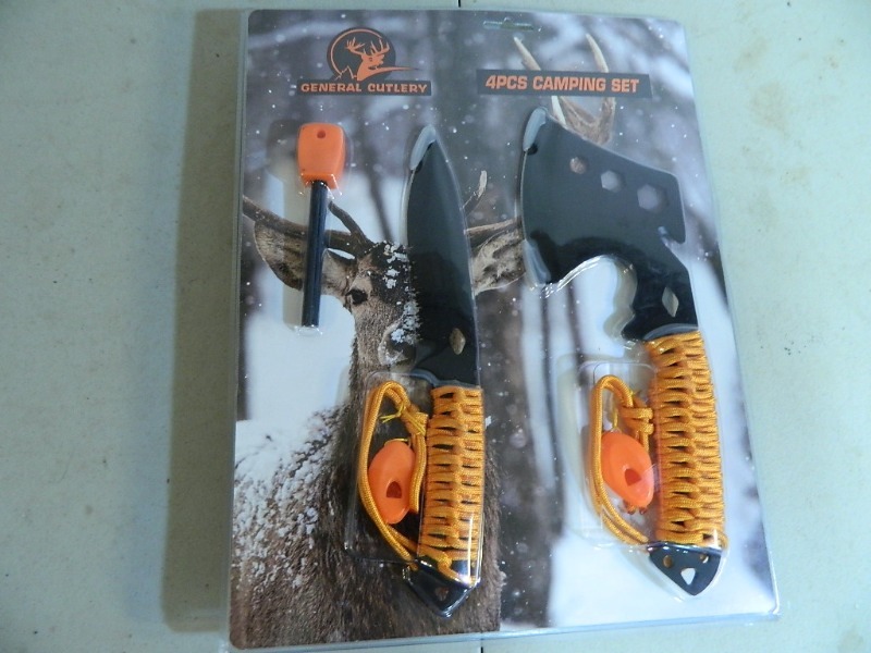 New 4 Pc Camping  Survival Set
