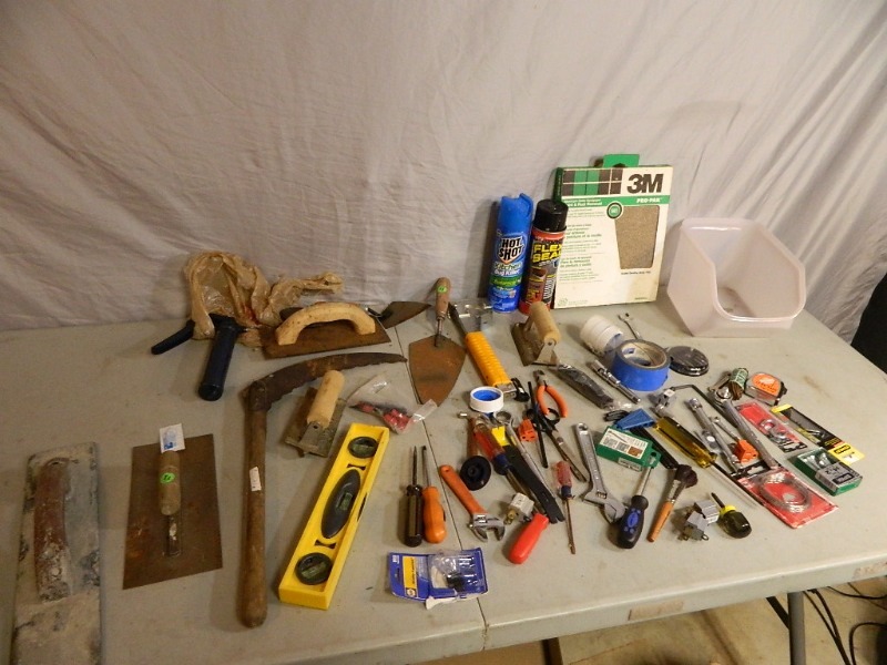 Tools, Masonry Tools, Hardware, Etc