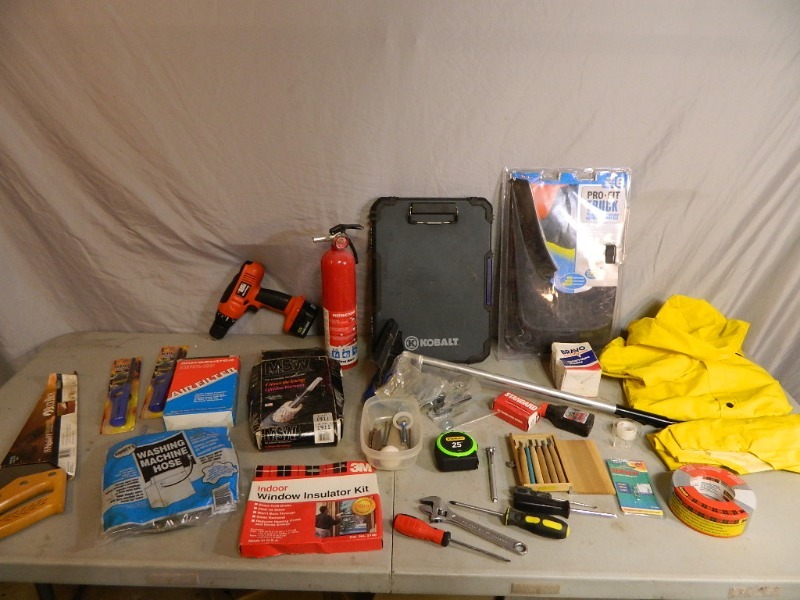 Hand Tools, Shop Supplies, Rain Suit, Etc