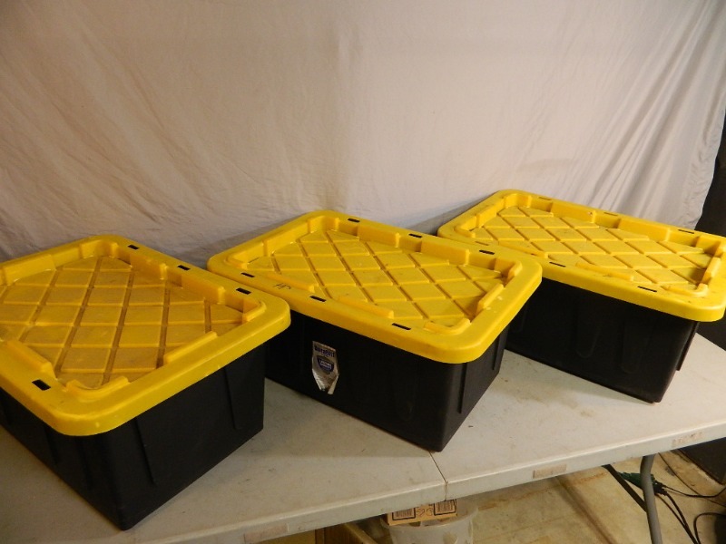 3 Tuff Totes with Lids