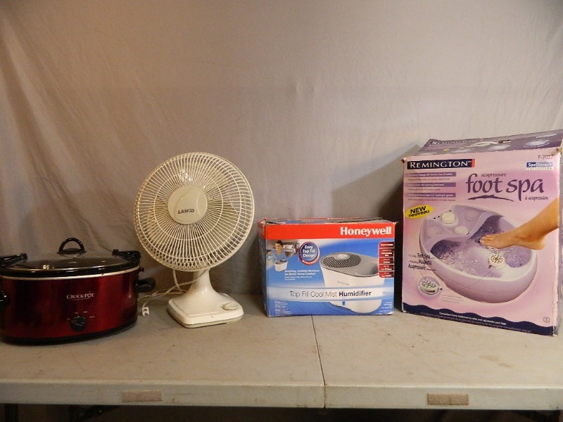 Footspa, Humidifier, Crockpot, and More