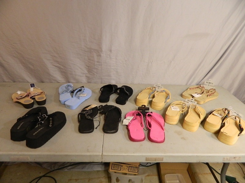 10 New Pairs of Womens Sandals