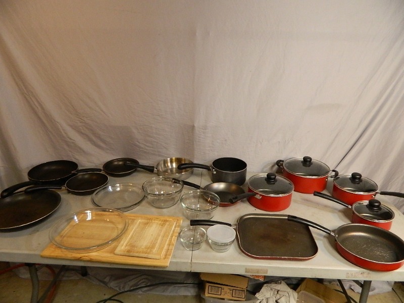 Anchor Pyrex, Pots, and Pans