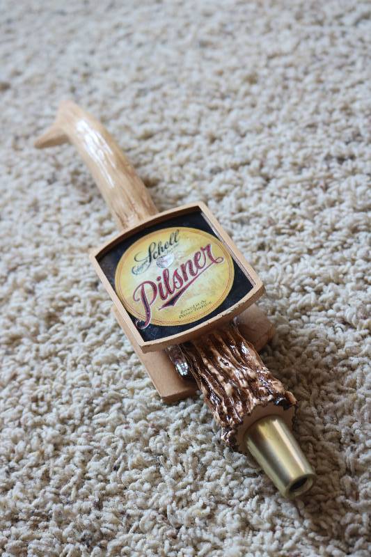 August schell pilsner beer tap...