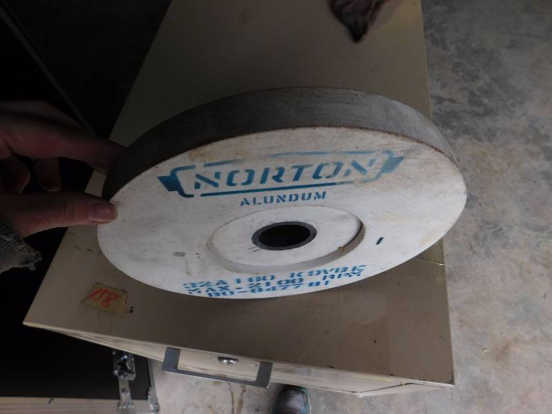 lot 17 image: Norton Alundum Grinding Wheel