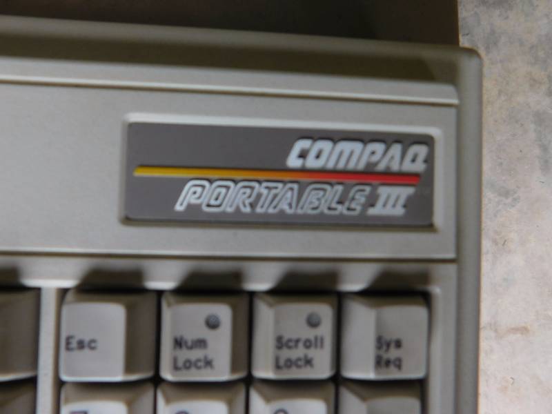 lot 24 image: Vintage Compaq Portable III Computer